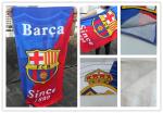 Customize football sport towel Barcelonaes football club summer beach towel