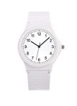 41.5mm Plastic Quartz Watch 3ATM Fashionable Black Plastic