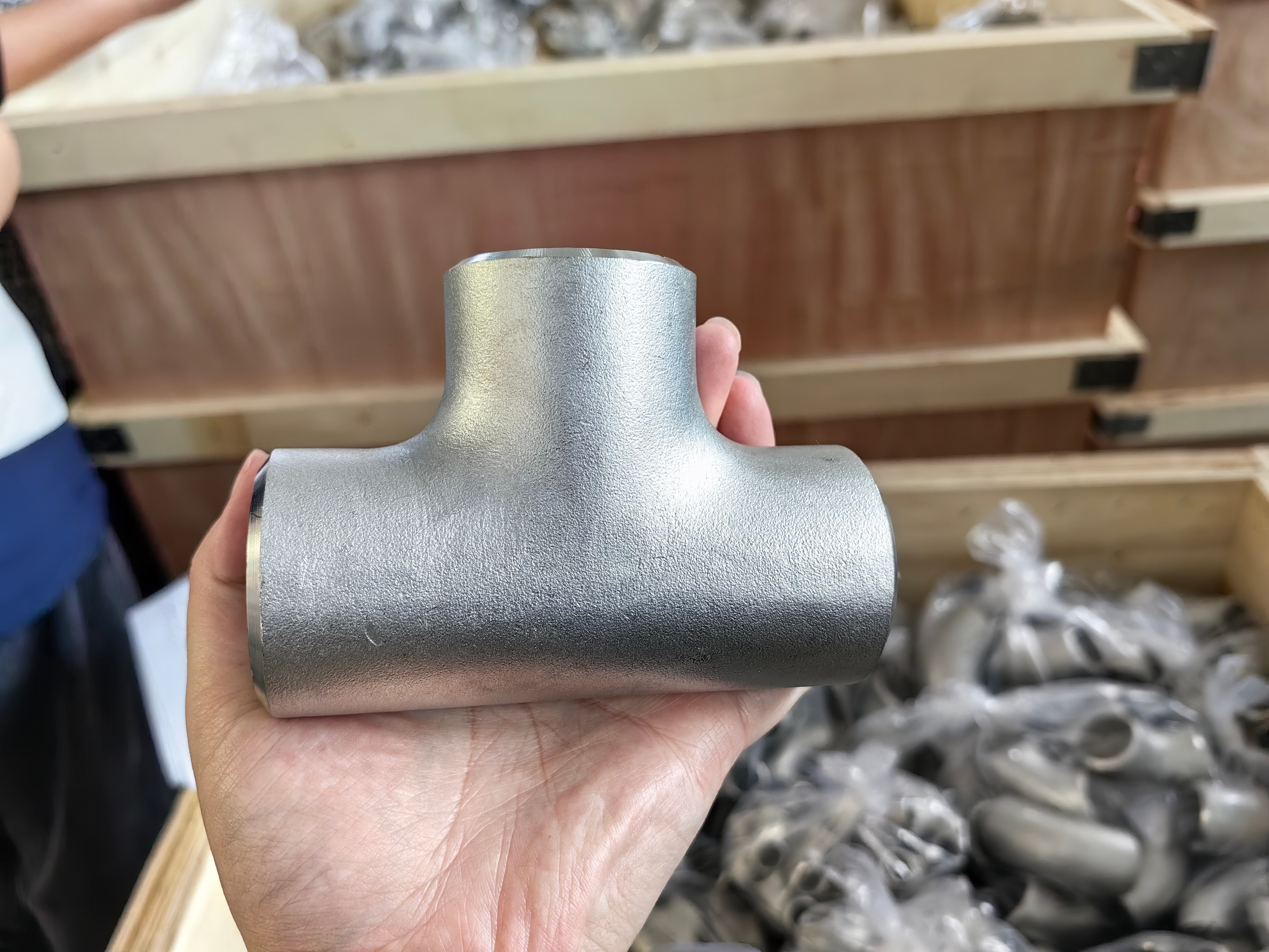 Stainless Steel Equal Tee 304L SS Butt Weld Reducer For Chemical Industry