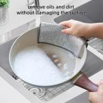 KILINE Non Scratch Wire Dishcloth Wet And Dry Cleaning Cloths Travel Household