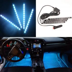 China Decorative Atmosphere Lamp 48D Car Interior Lights Waterproof RGB 12V Universal Car Accessories ABS Plastic 8W wholesale