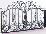 Outdoor Sliding Grill Cast Iron Driveway Gates For House Double Entry