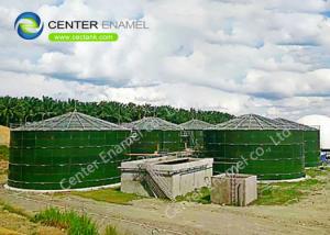 China 3000 Gallons Glass Lined Steel Tank With Double Membrane Roof For Biogas Storage wholesale