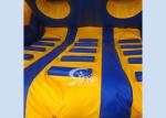 Outdoor 12 mts Long Children Brumbies Ruby Inflatable Obstacle Course Made Of