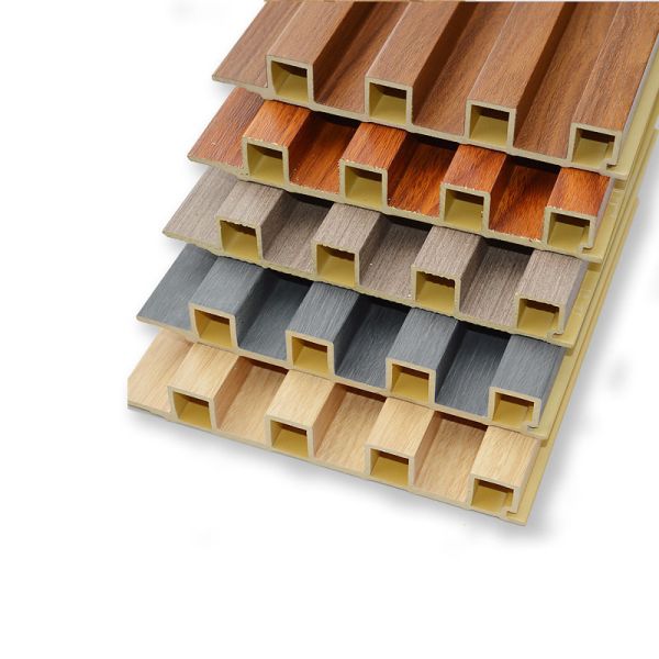 Moisture Proof PVC Fluted Wall Panels 160x18mm Durable Grooved Interior Cladding for Living Room Hotel Spaces