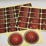 Matte Lamination Cosmetic Sticker Labels Gel BOPP Black Label Cosmetics