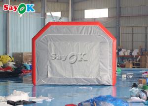 China Inflatable Work Tent Grey Airtight Inflatable Air Tent Blow Up Spray Booth Car Painting wholesale
