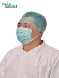 China Protective Safety Hair Cap Disposable Non Woven Doctor Cap With Elastic At Back wholesale
