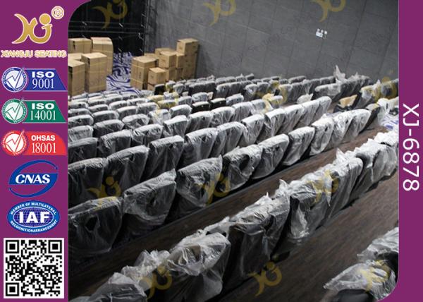 Micro Fiber Leatherette Double Color Cinema Theater Chairs In Plastic Big
