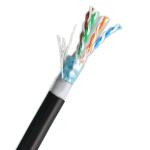 CAT6 FTP Outdoor PE+PVC 0.560+0.005mm Pure Copper Solid Lan Cable