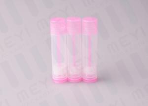 China Pink 5g Lip Balm Tubes / Plastic Lip Gloss Tubes BPA Free And Clean wholesale