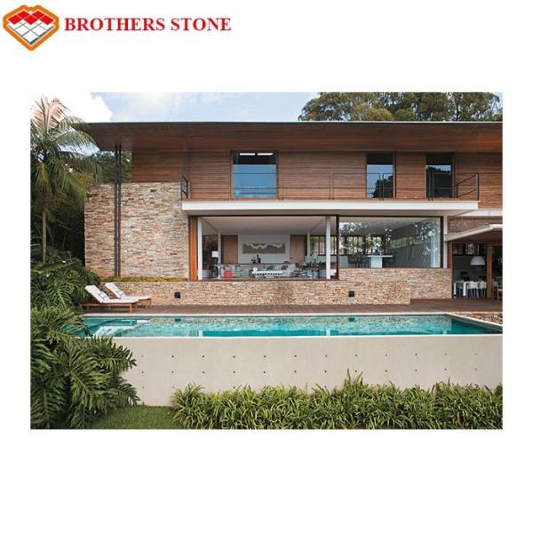 Decorative Artificial Culture Stone Faux Stone 3D Wall Panel For House Exterior