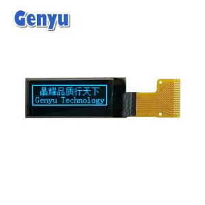 China Blue 0.91 Inch OLED Display 128x32 Pixels SSD1306 Driver 15pin Soldering FPC wholesale