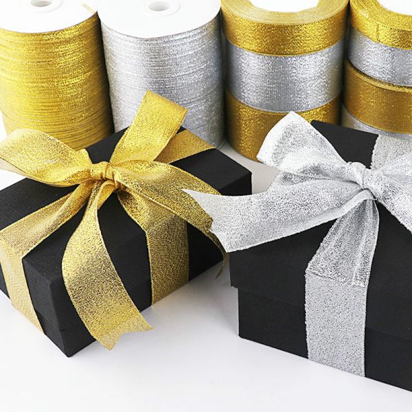 New Design packaging ribbon for cake box metallic glitter ribbon