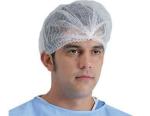 21" Inches 12GSM Disposable Non Woven PP Clip Strip Bouffant Hairnet Mob Cap