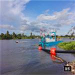 KEDA centrifugal river sand dredging pumping gold dredger 14m Digging Depth