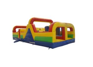 China Attractive Small Largest Inflatable Obstacle Course Bright Silk Printing Nontoxic wholesale