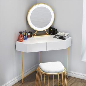 China Colorful Small Corner Modern Wood Dresser Bedroom Use LED Mirror wholesale