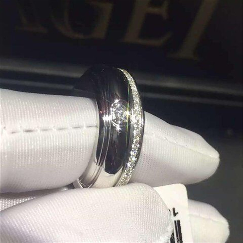 Luxury jewe factory ring 18k gold white gold yellow gold rose gold diamond ring