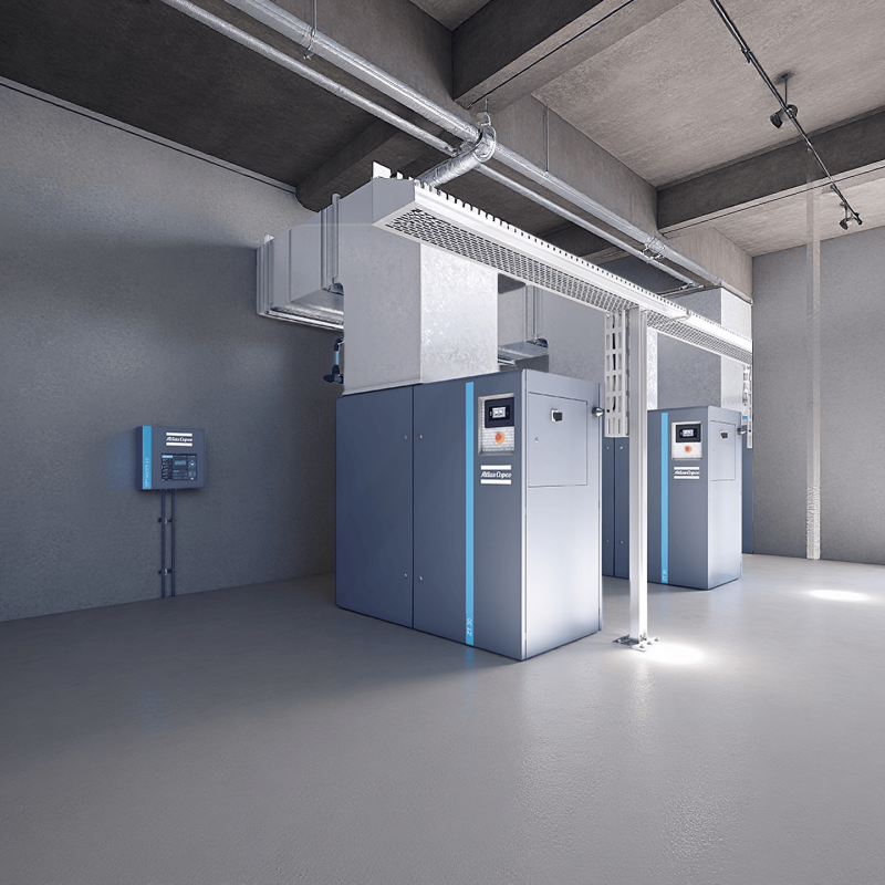 GA37VSD+FF Rotary Screw Air Compressor 37kW 50HP IPM Variable Speed Drive