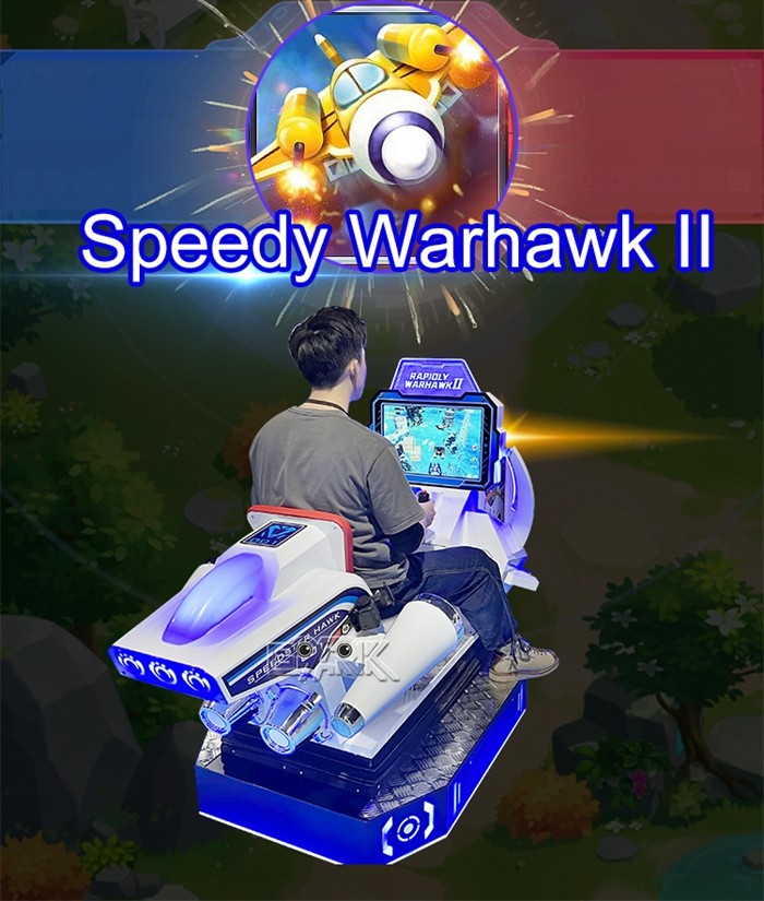 Speedy Warhawk II Arcade Kiddie Rides Shooting Game Machine 1 Player
