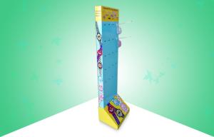 China One Side Cardboard Pop Displays Stand With Plastic Hooks , Haning Disney Kids Watches wholesale