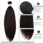 Qingdao Hair 9a Grade Peruvian Hair Bundles Kinky Straight Texture 10" to 30"