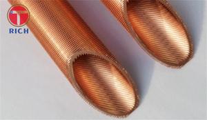 China TP2 Pure Cooler Copper Tube Threaded Seamless Efficient Cooling wholesale