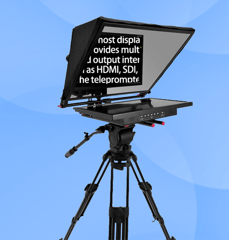 Supported Language 21" Studio Teleprompter for Professional TV Broadcast from TYSTVideo