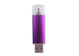 China 128g Purple Otg Usb Flash Drive With Color Printing Logo For Moblie Phone wholesale