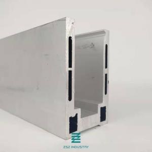 China Anodizing / Powder Coating U Channel For Glass Railing H100mm X W62mm wholesale