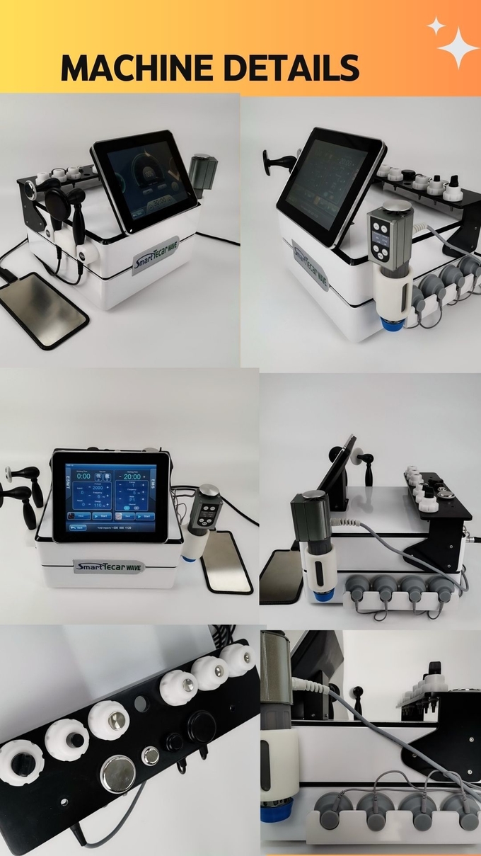 3 In 1 Portable Smart Tecar Ret Cet Pain Relief Shockwave Therapy Machine Ret Cet Rf Slimming Machine