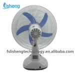 Mini 12 Inch 12v DC Children Fan Solar Table Fan With LED Light And Battery