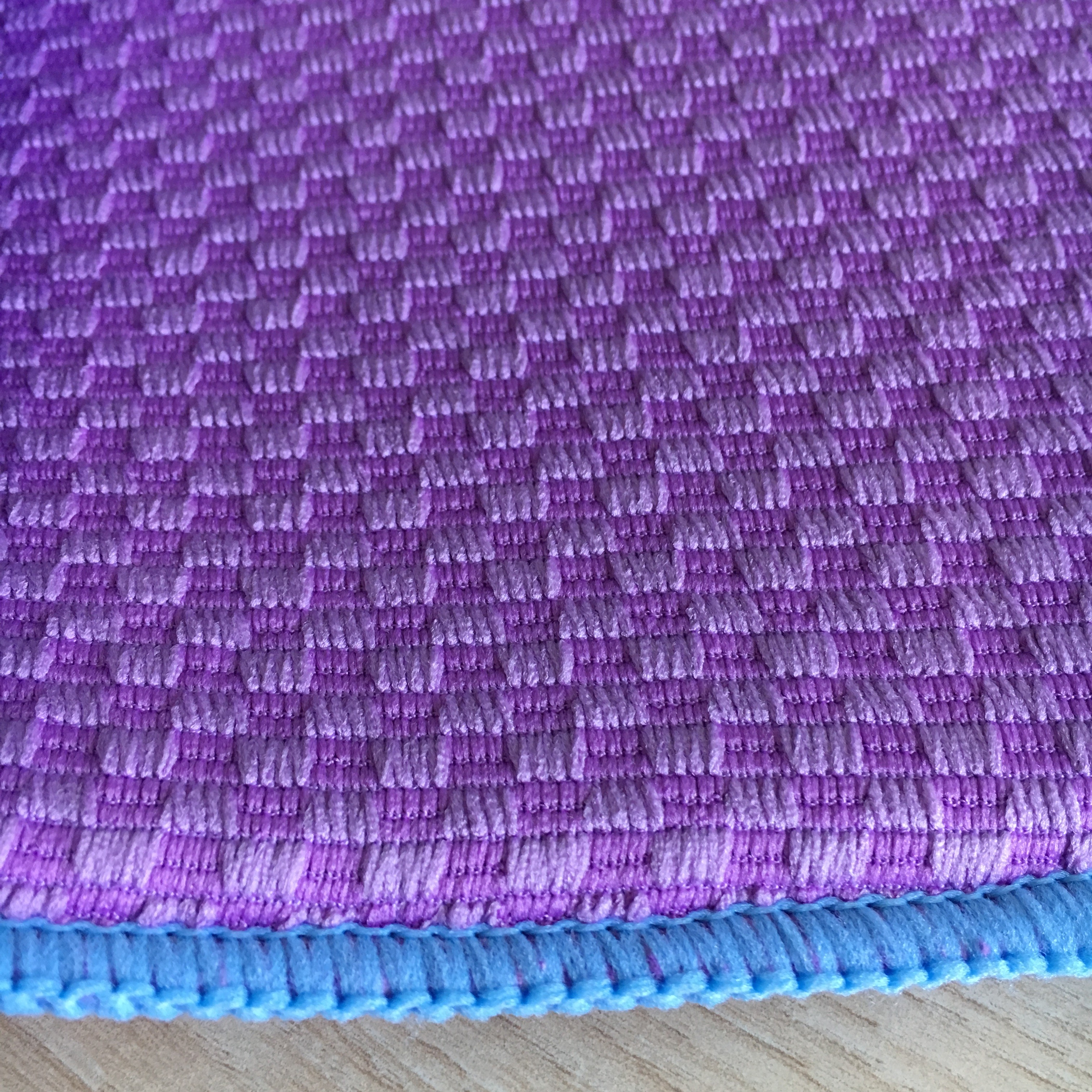 Sinlge packed 1pc Microfiber printeted water absorb dish mat kitchen water pad with grid patten