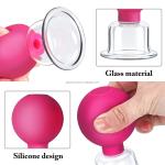 In Stock Amazon hot 4 pieces Eye Face Silicone Vacuum Massage Cupping Kit small