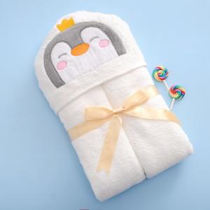China Custom Design Baby Bath Bamboo Fibre Towel Set 500gsm wholesale