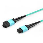 1m (3ft) MTP Female to 4 LC UPC Duplex OM3 50/125 Multimode Fiber Breakout Cable
