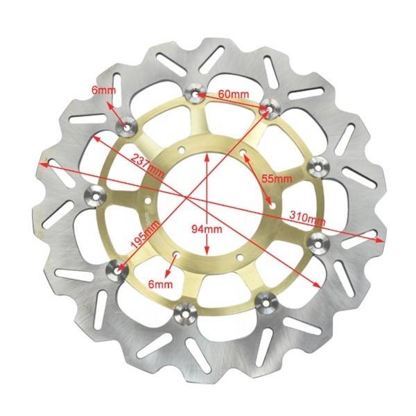 310mm Floating Brake Disc Rotor for Honda Racing Bike CB 1000 R CBR RR 1000 CTX