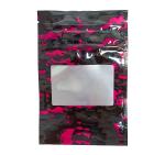 Custom Child Resistant Zipper Pouch Weed Packaging Bag With Window For Marijuana
