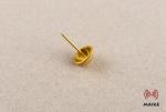 Sharp Golden Hard Tag Pin , Anti Theft Pin Cone Head Shinning Surface
