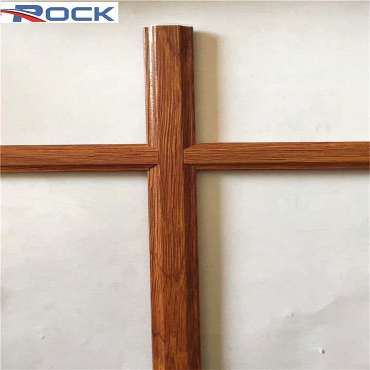 Traditional Style UPVC Windows Georgian Bar Inside Glass Customized Color