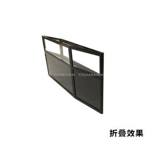 China Hot sales folding aluminium alloy tempered glass jewelry display stand,Jewelry Display Showcases wholesale