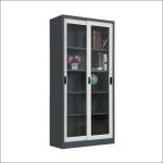 All Glass Lockable Filing Cabinet 1.0MM Steel Office Furniture
