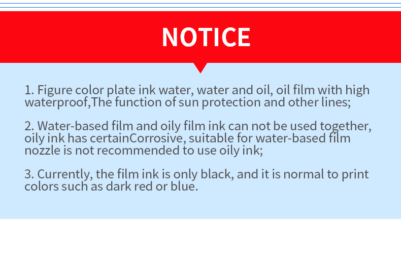 Black 1000ml ink eco solvent epson print ink Film Plate Making Ink for Epson printer