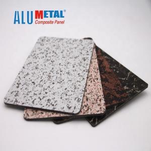 China 5000mm Marble Aluminum Composite Panel AA1100 8mm Wood Grain Acp Exterior Cladding wholesale