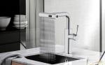 Brass Pull Out Kitchen Faucet With Flexible Water Flow And Temperature