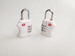 34.2g TSA Approved Suitcase Locks , White TSA 338 3 Digit Number Lock