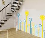 Artificial Carving Tree Decoration Wall Flower Stickers F175