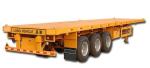 Flatbed Semi-trailer For 20ft/40ft Container Transportation