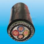 Black 1000V Low Voltage Power Cable Galvanized Steel Wire Armoured Cable